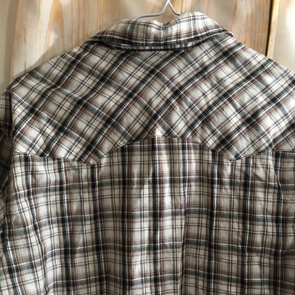 Men’s Wrangler Rancher Western Shirt Pearl Snap - Picture 5 of 8